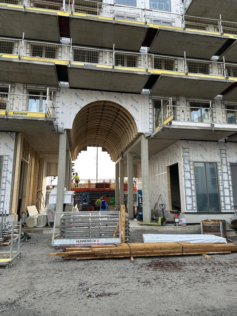 skeiane stasjon, nybygg i sandnes. detaljer fra fasaden